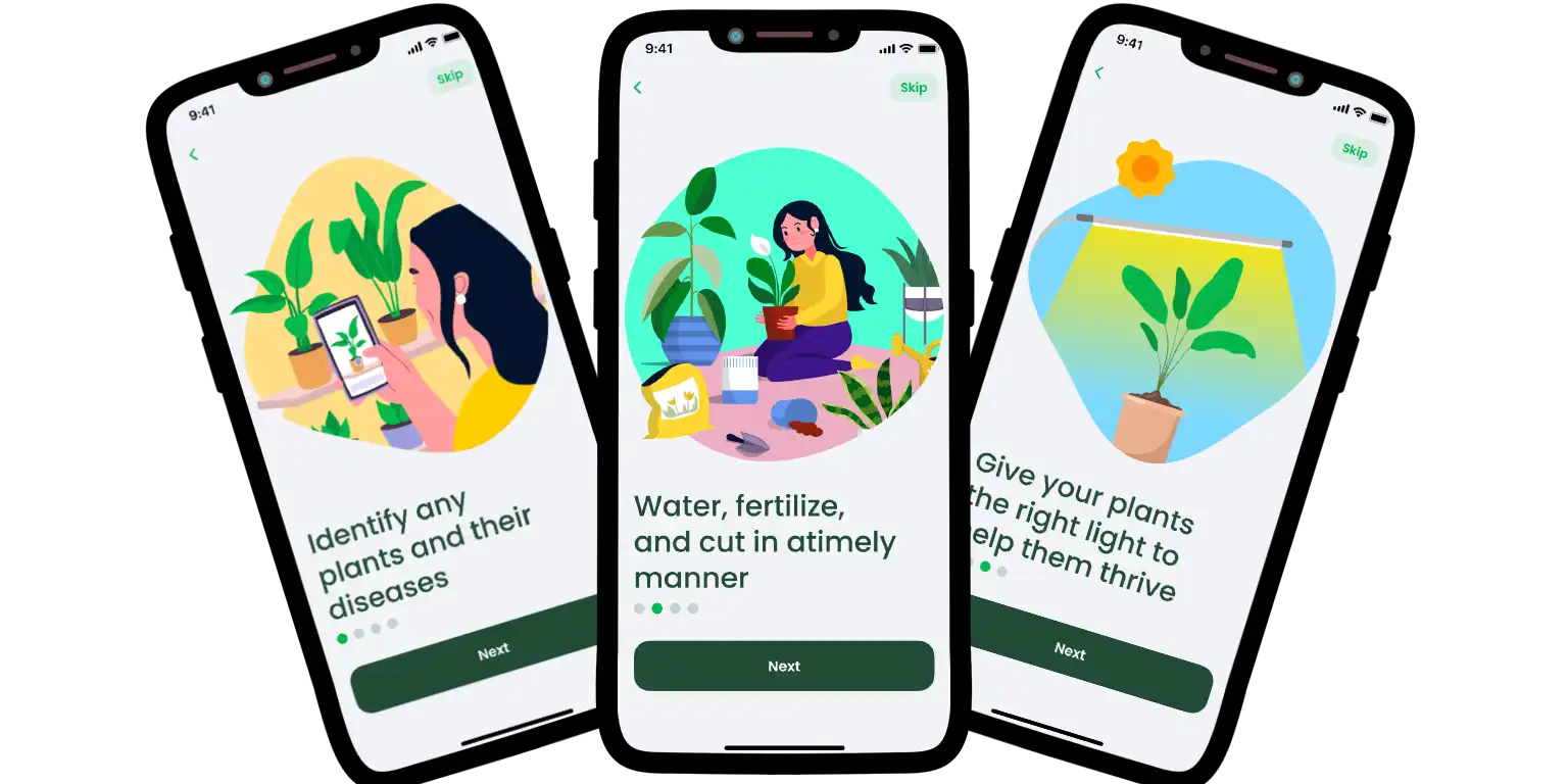 A close-up of the AI Plant Finder interface.